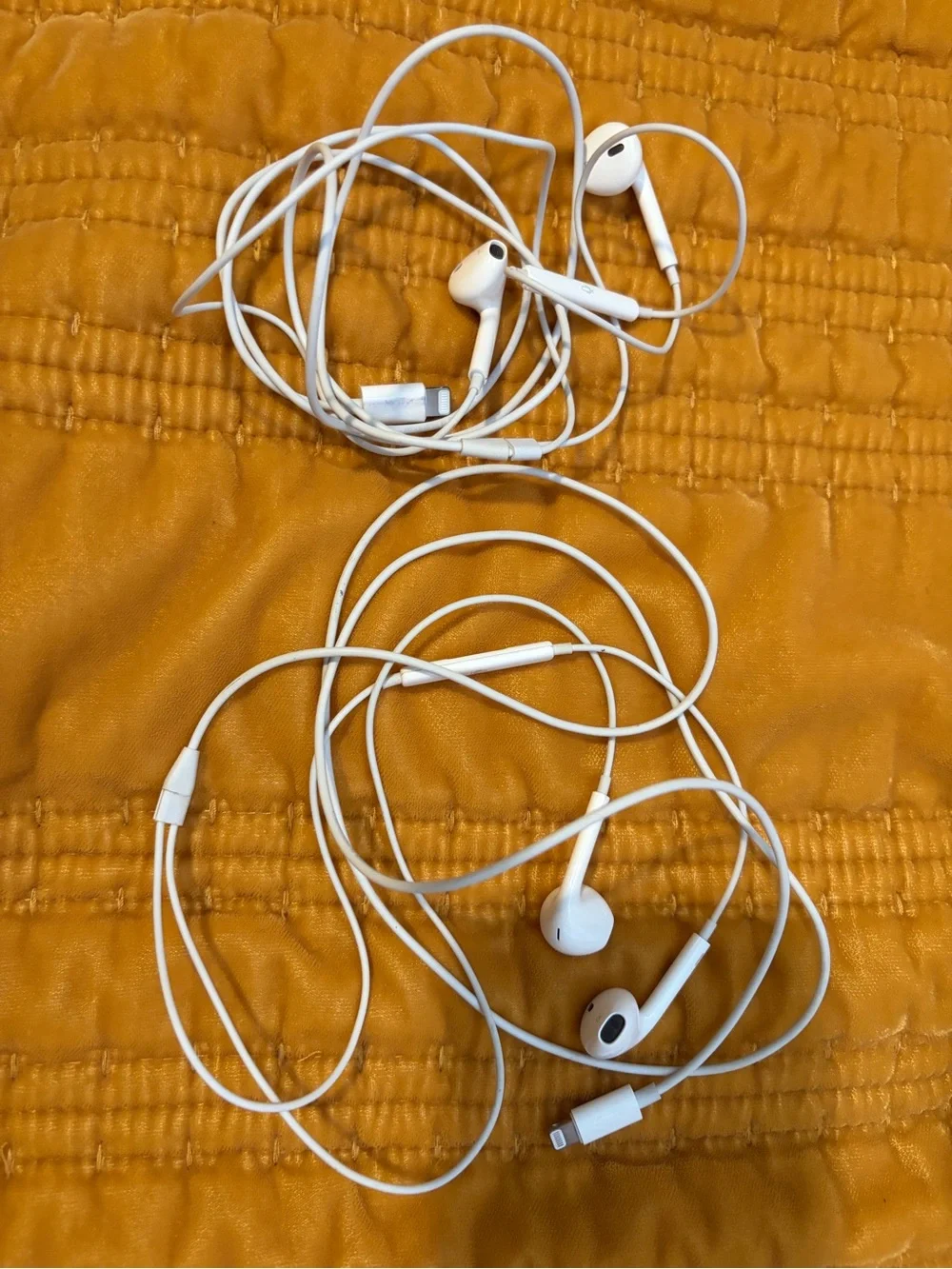 Apple White Wired Earphones with Lightning Connector